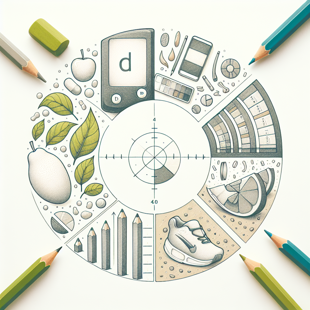 Pastelková ilustrace znázorňující téma: Diabetes