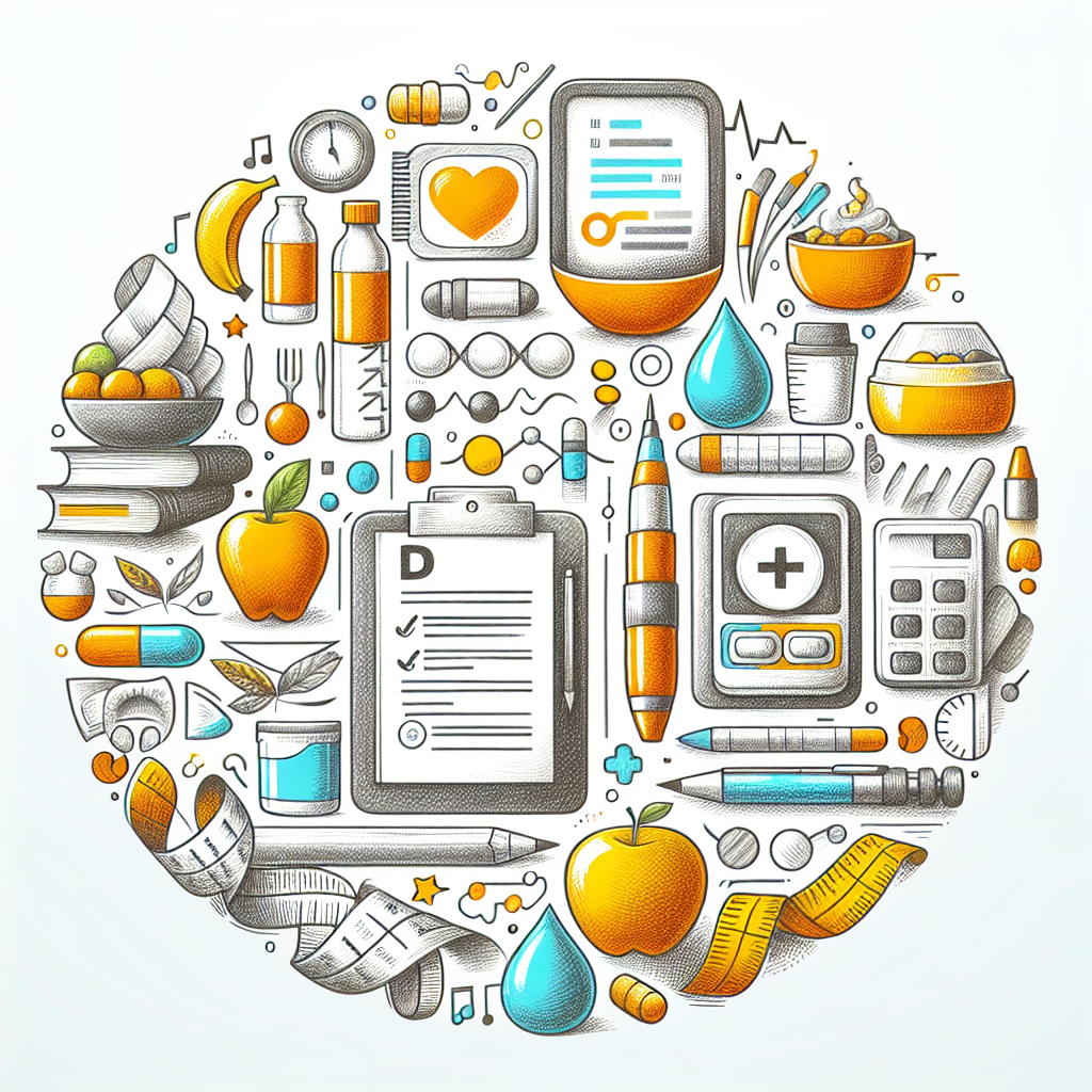 Pastelková ilustrace znázorňující téma: Diabetes