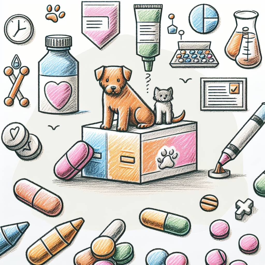 Pastelková ilustrace znázorňující téma: Zdraví psů