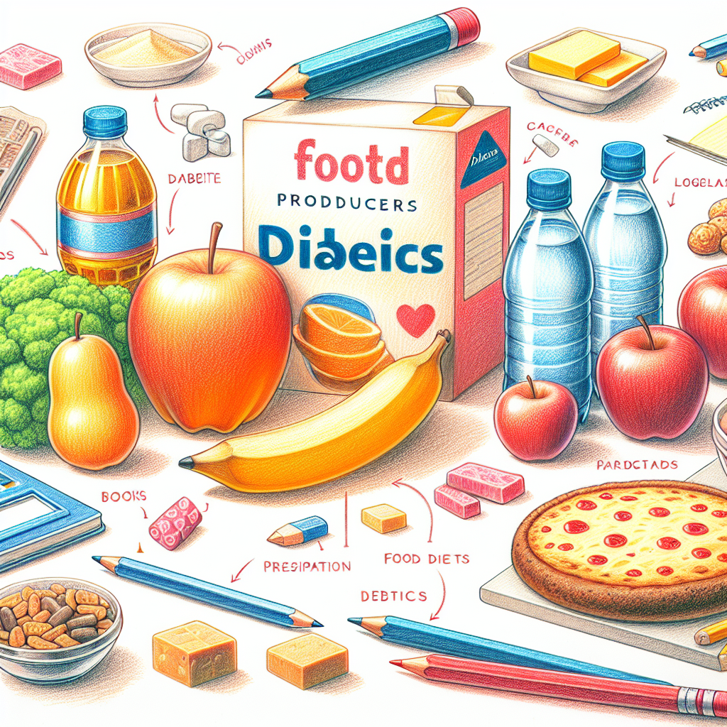 Pastelková ilustrace znázorňující téma: Dia potraviny