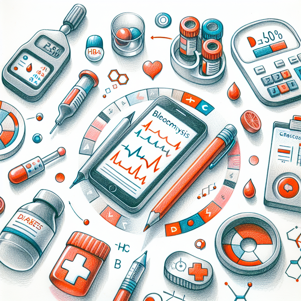 Pastelková ilustrace znázorňující téma: Diabetes