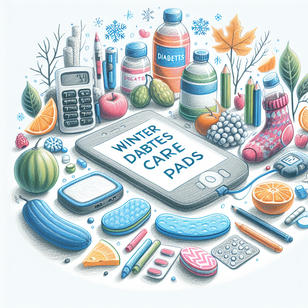 Pastelková ilustrace znázorňující téma: Diabetologie