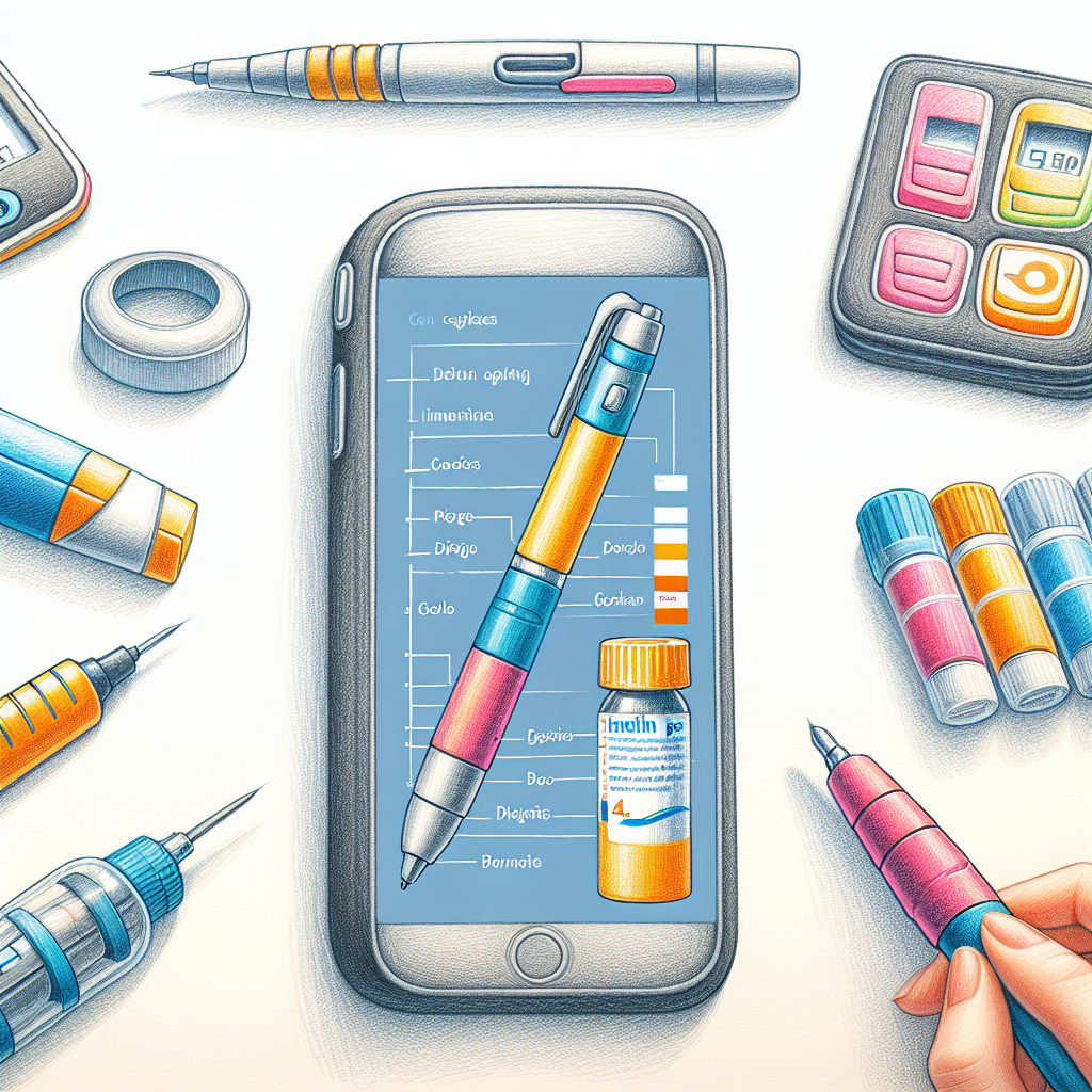 Pastelková ilustrace znázorňující téma: Diabetes