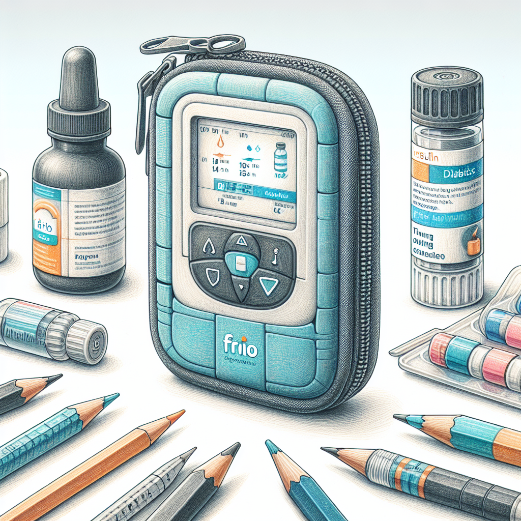Pastelková ilustrace znázorňující téma: Diabetes