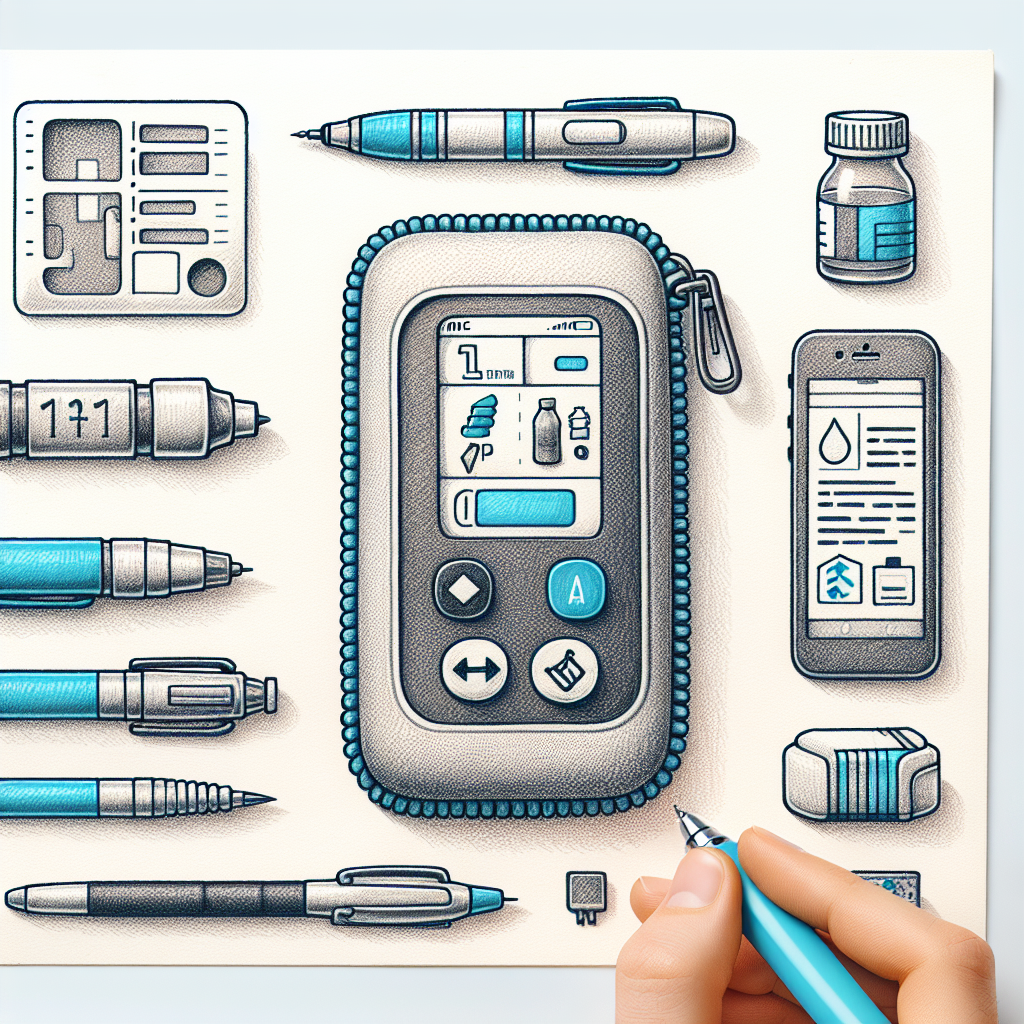 Pastelková ilustrace znázorňující téma: Diabetologie