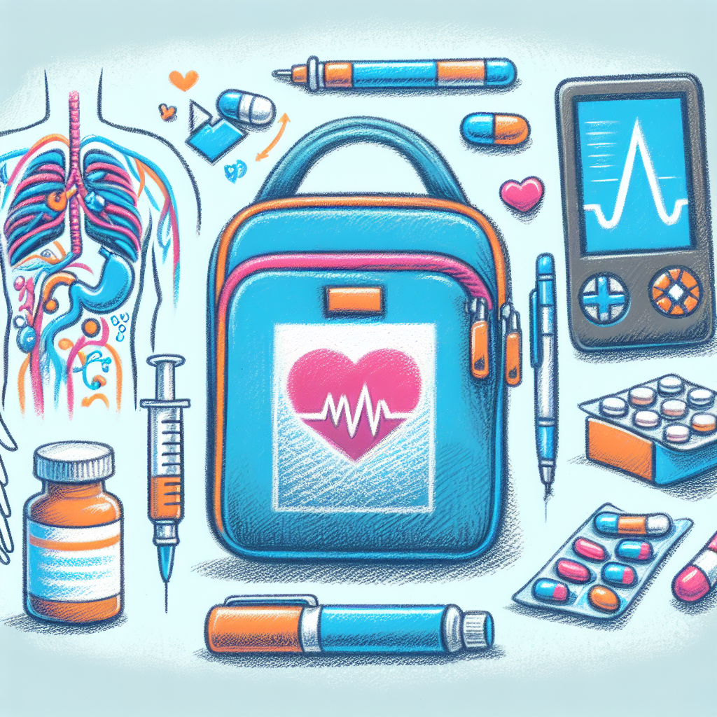 Pastelková ilustrace znázorňující téma: Zdraví a diabetologie