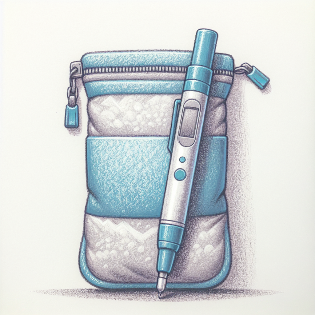 Pastelková ilustrace znázorňující téma: Diabetes a zdraví