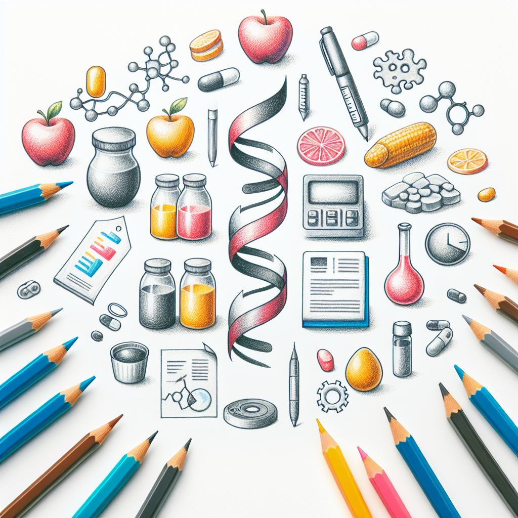 Pastelková ilustrace znázorňující téma: Zdraví a výživa