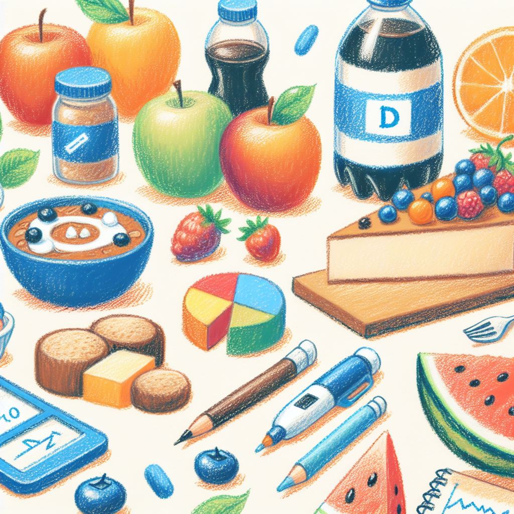 Pastelková ilustrace znázorňující téma: Zdravá strava