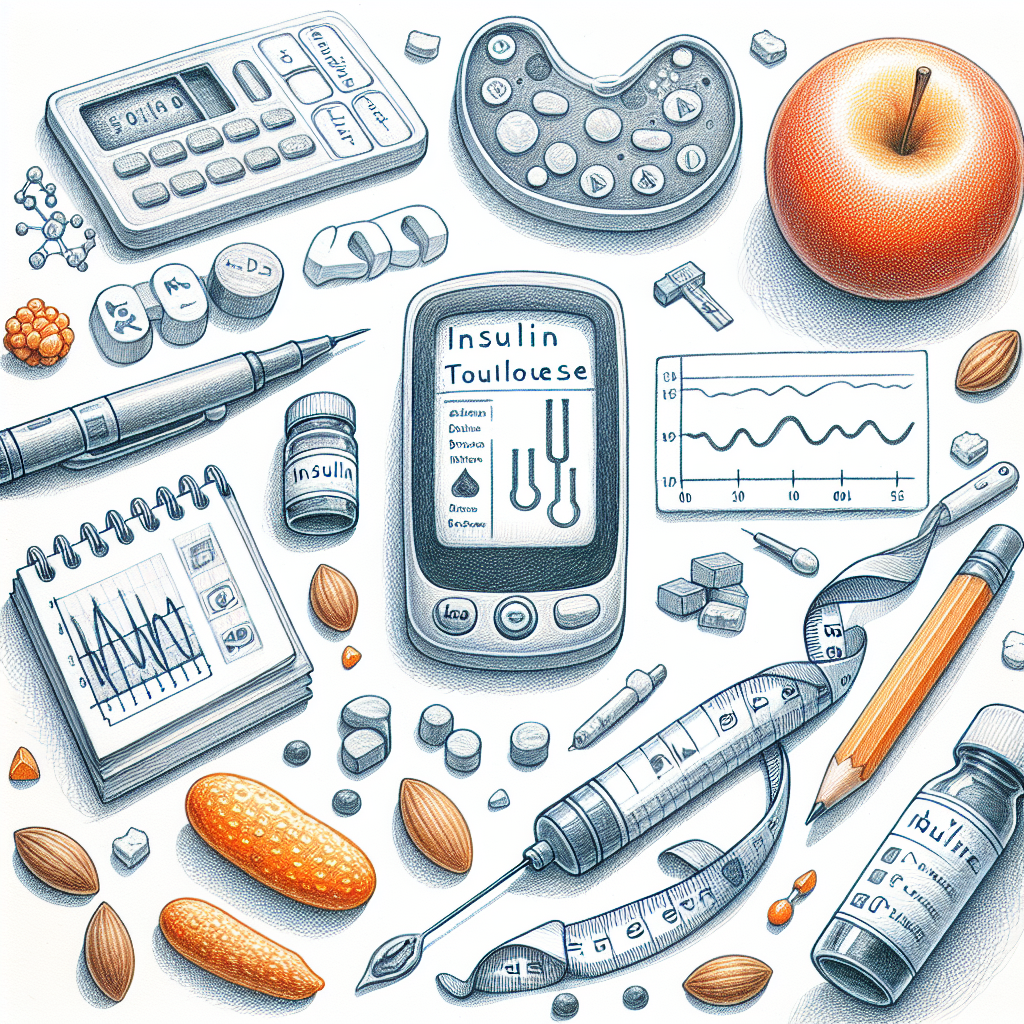Pastelková ilustrace znázorňující téma: Diabetologie