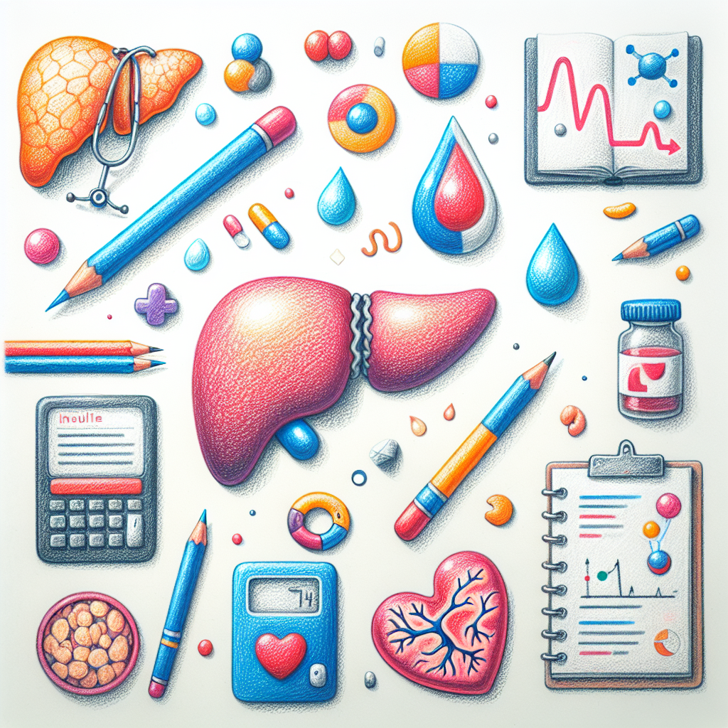 Pastelková ilustrace znázorňující téma: Endokrinologie