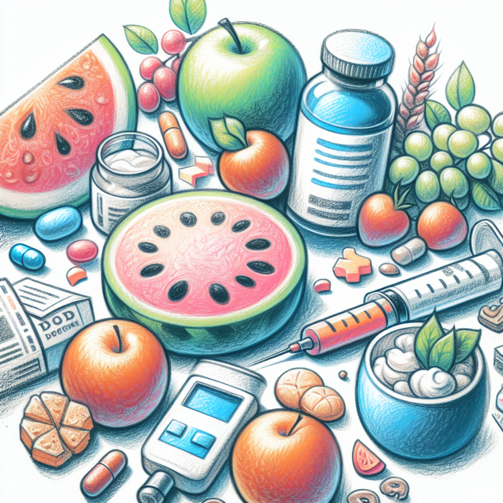 Pastelková ilustrace znázorňující téma: Cukrovka