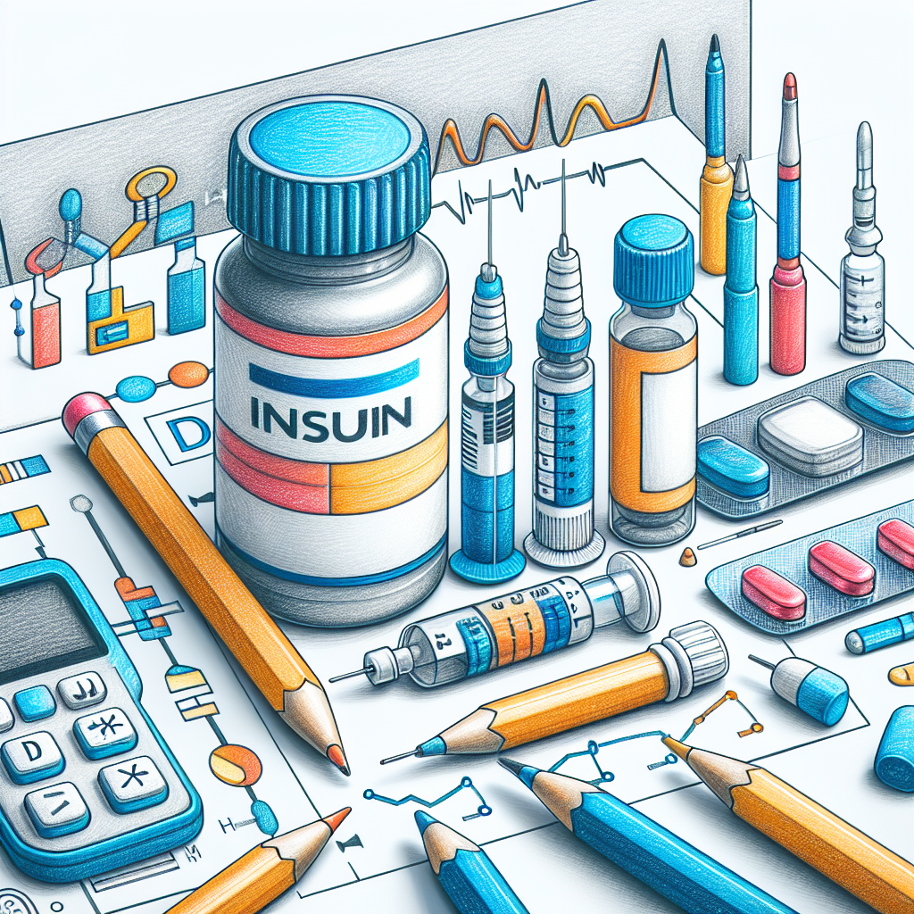 Pastelková ilustrace znázorňující téma: Diabetes