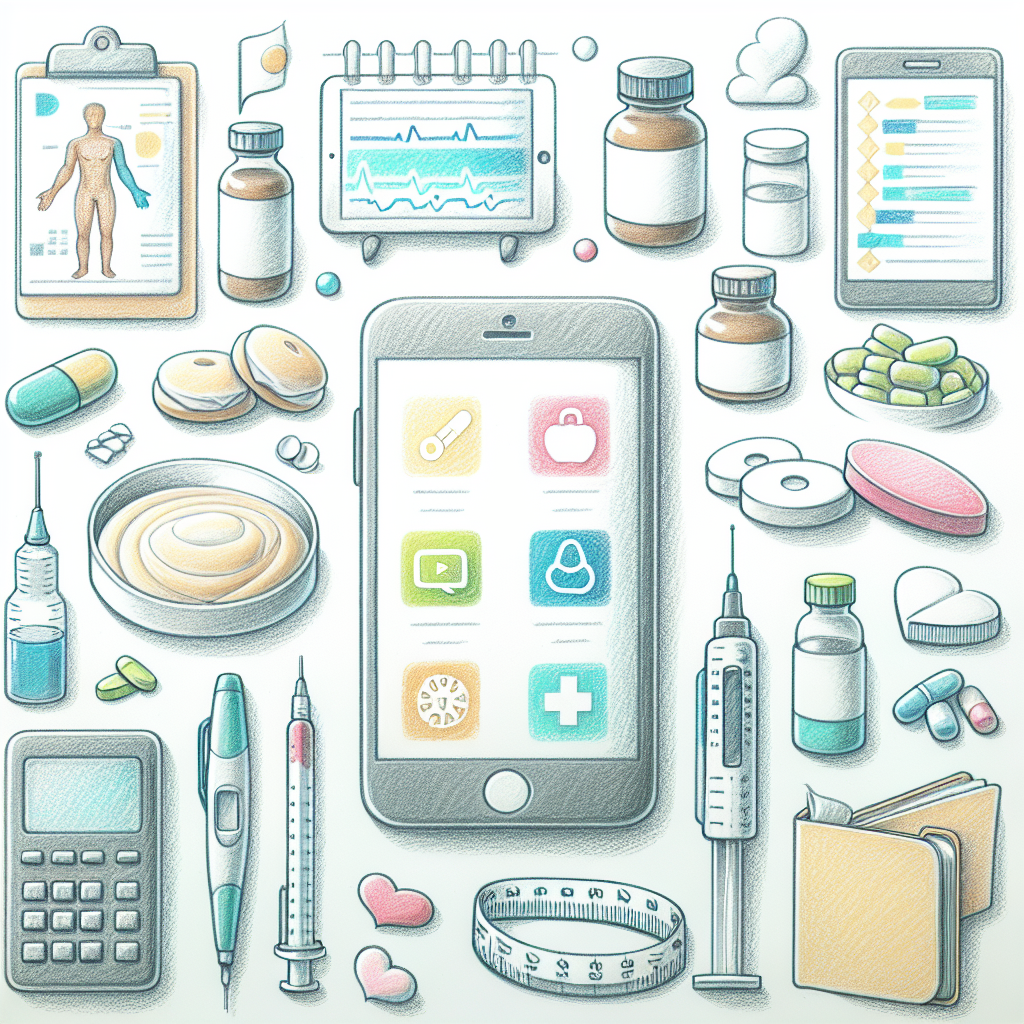 Pastelková ilustrace znázorňující téma: Zdraví