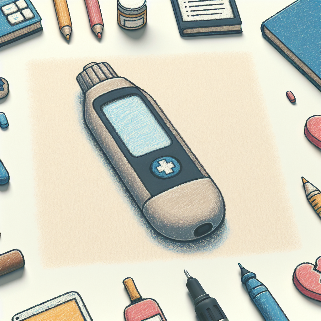 Pastelková ilustrace znázorňující téma: Diabetes