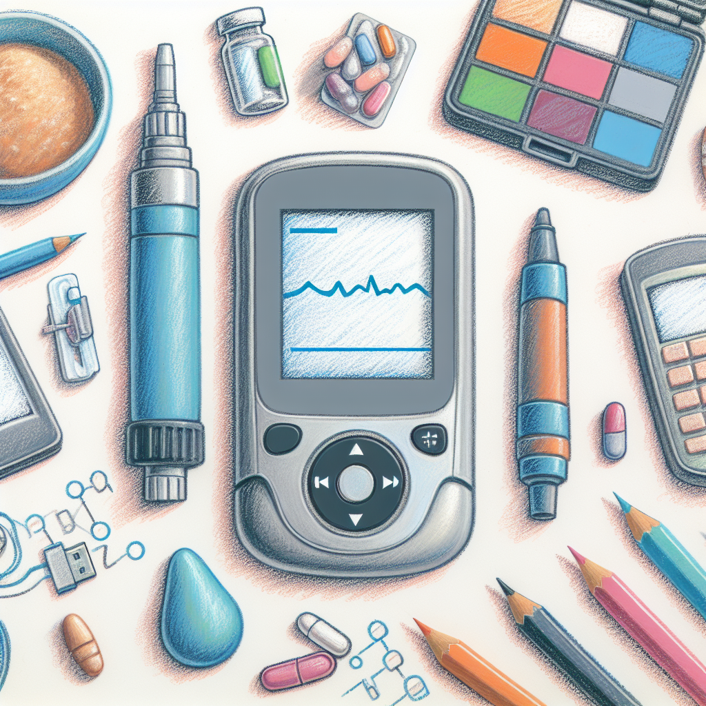 Pastelková ilustrace znázorňující téma: Cukrovka