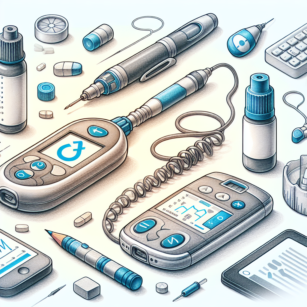 Pastelková ilustrace znázorňující téma: Diabetes