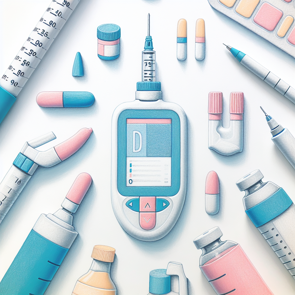 Pastelková ilustrace znázorňující téma: Diabetes a inzulin