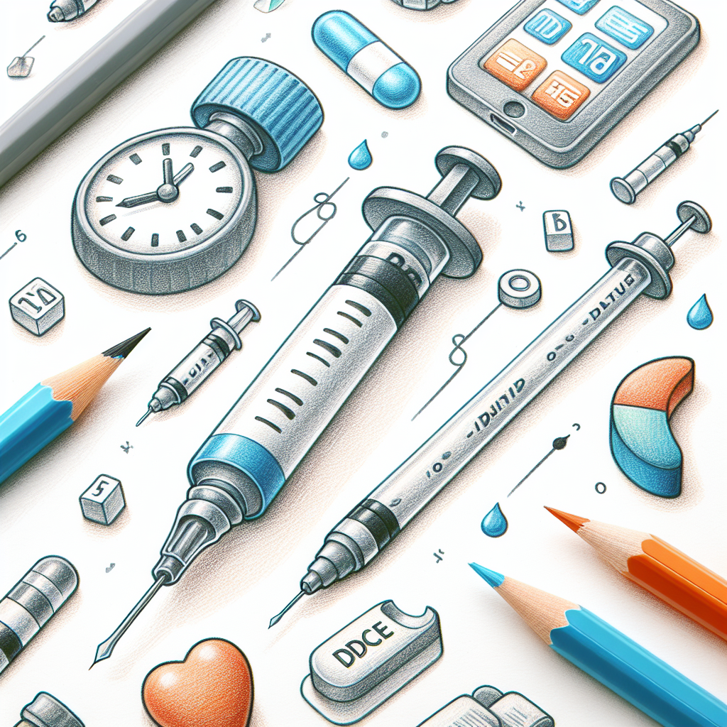 Pastelková ilustrace znázorňující téma: Diabetes a léčba