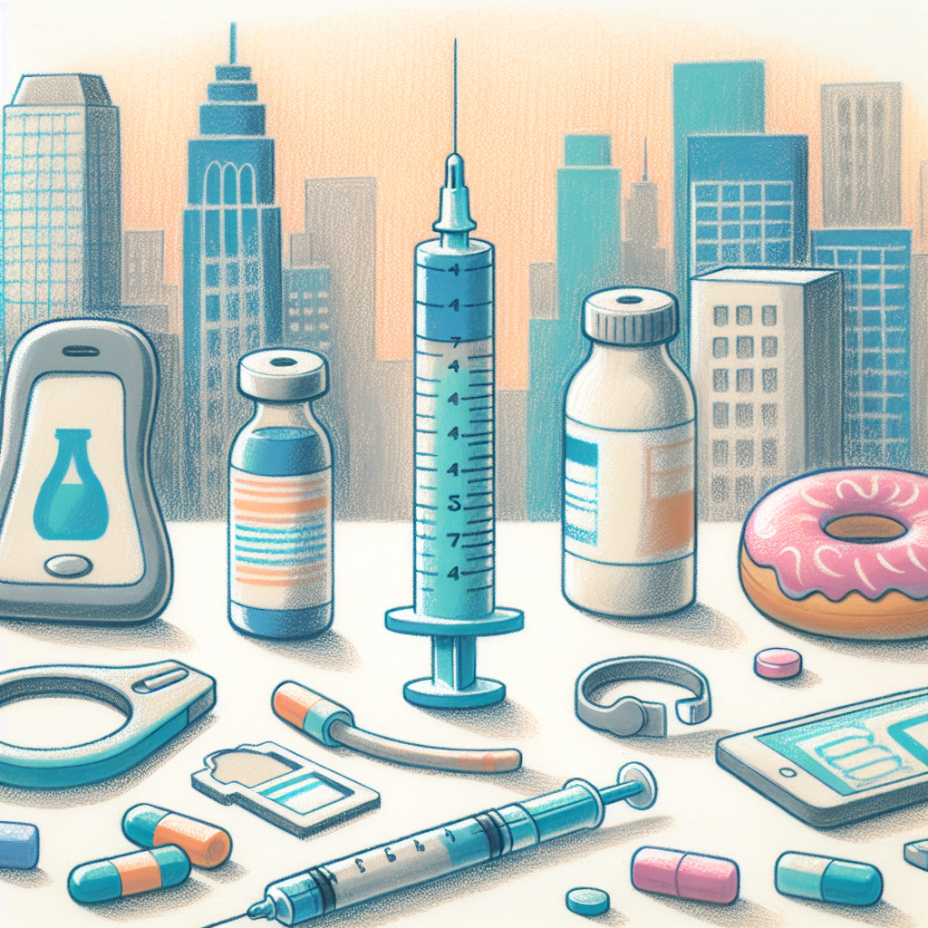 Pastelková ilustrace znázorňující téma: Cukrovka