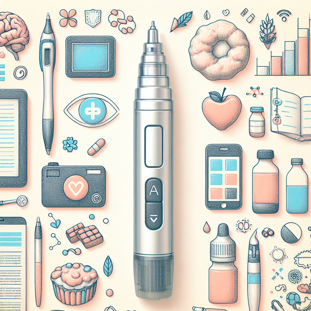 Pastelková ilustrace znázorňující téma: Diabetes
