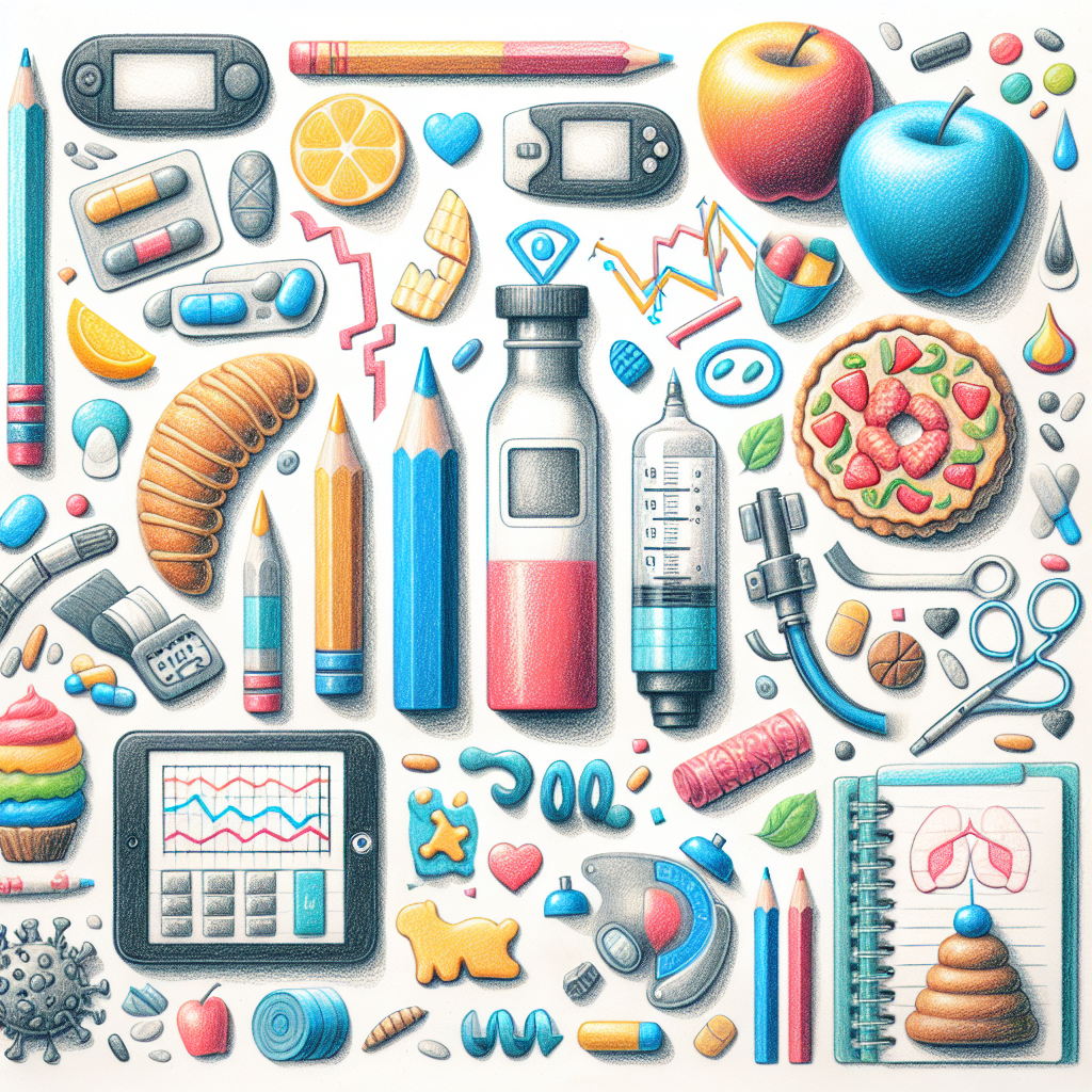 Pastelková ilustrace znázorňující téma: Zdraví