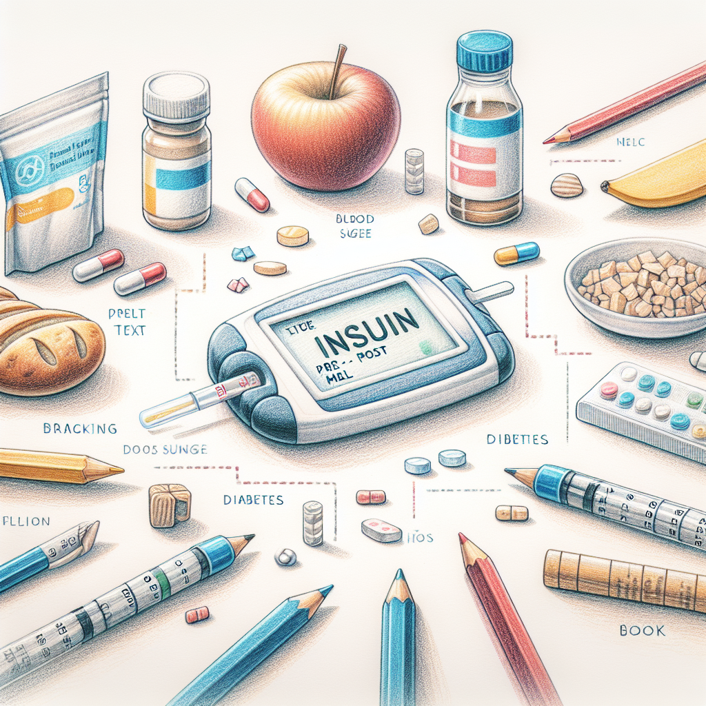 Pastelková ilustrace znázorňující téma: Diabetes a inzulín