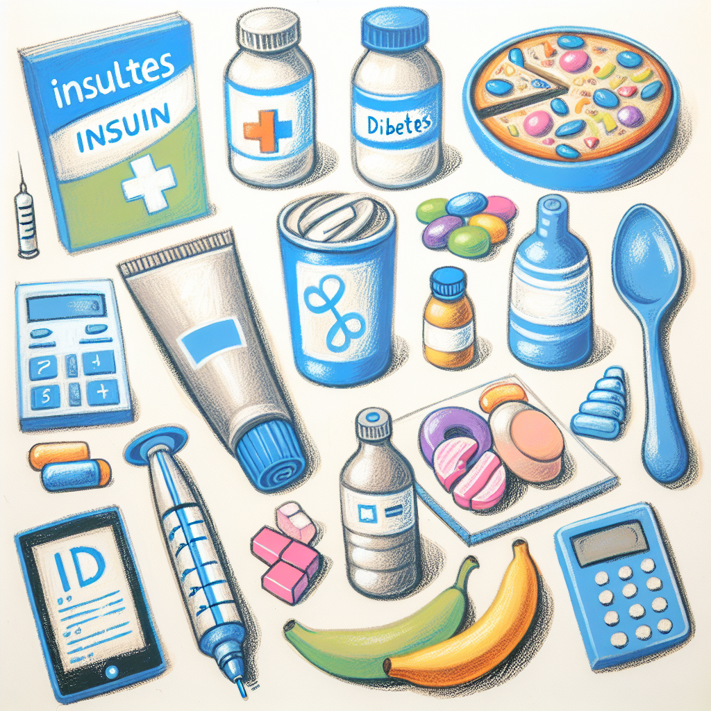 Pastelková ilustrace znázorňující téma: Cukrovka