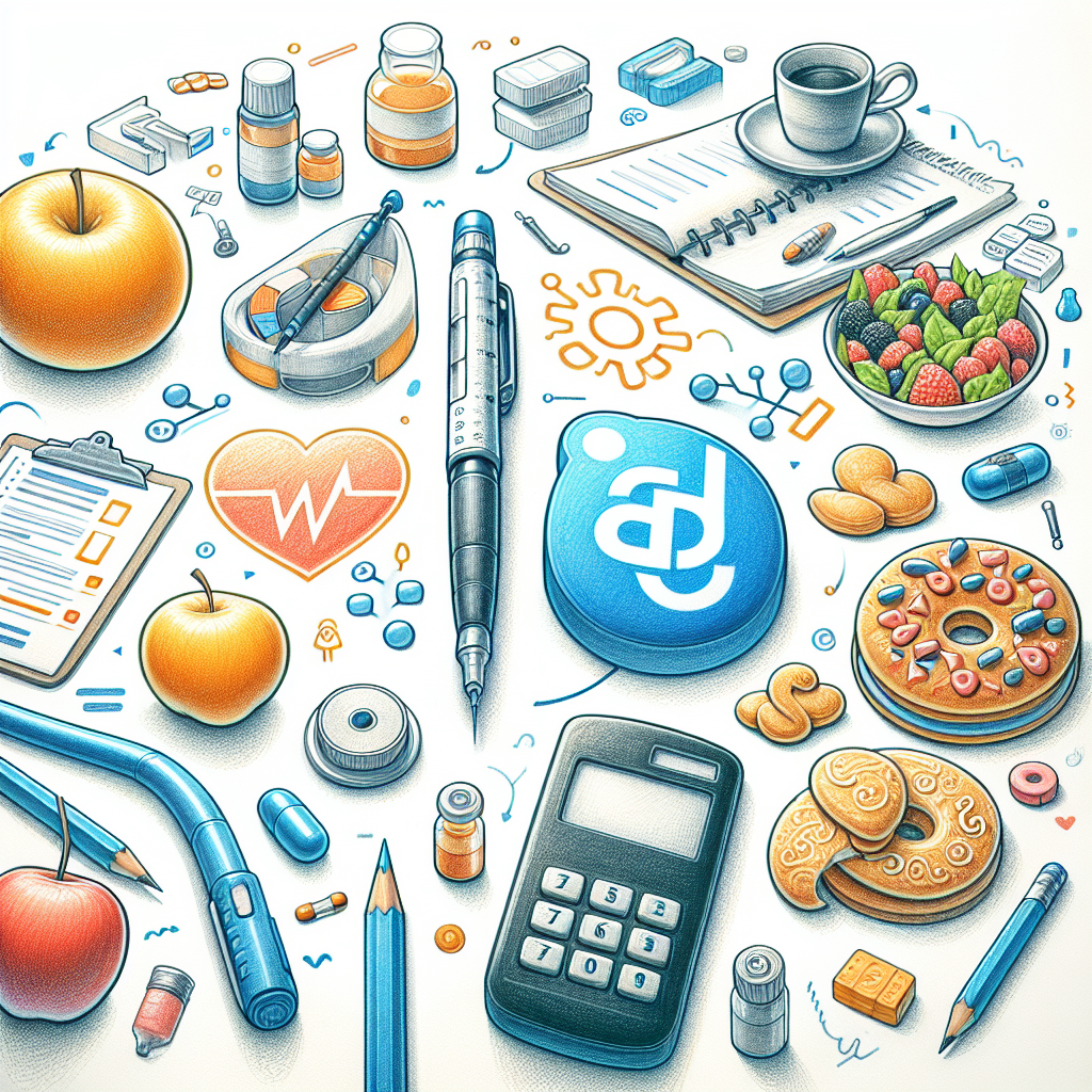 Pastelková ilustrace znázorňující téma: Diabetes a inzulín