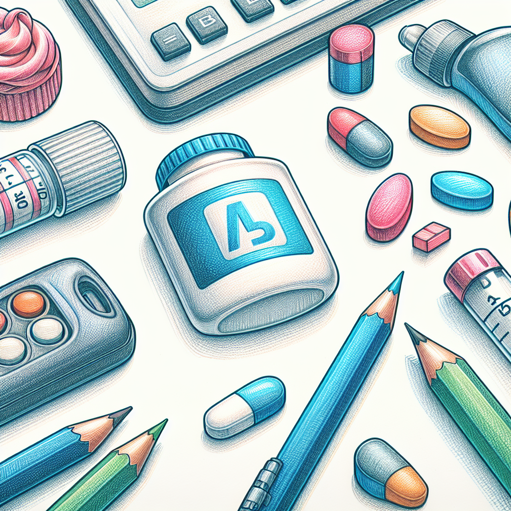 Pastelková ilustrace znázorňující téma: Léčba diabetu