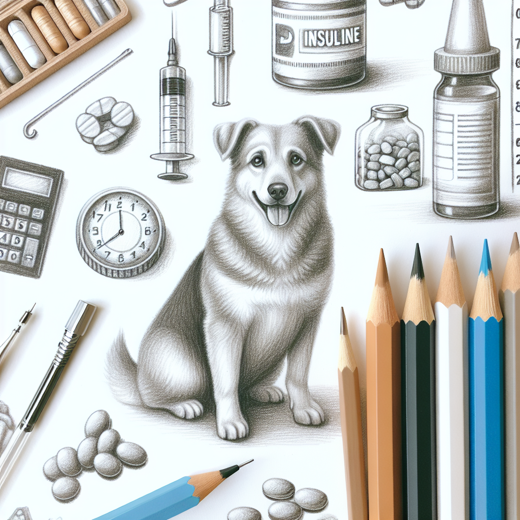 Pastelková ilustrace znázorňující téma: Péče o psy