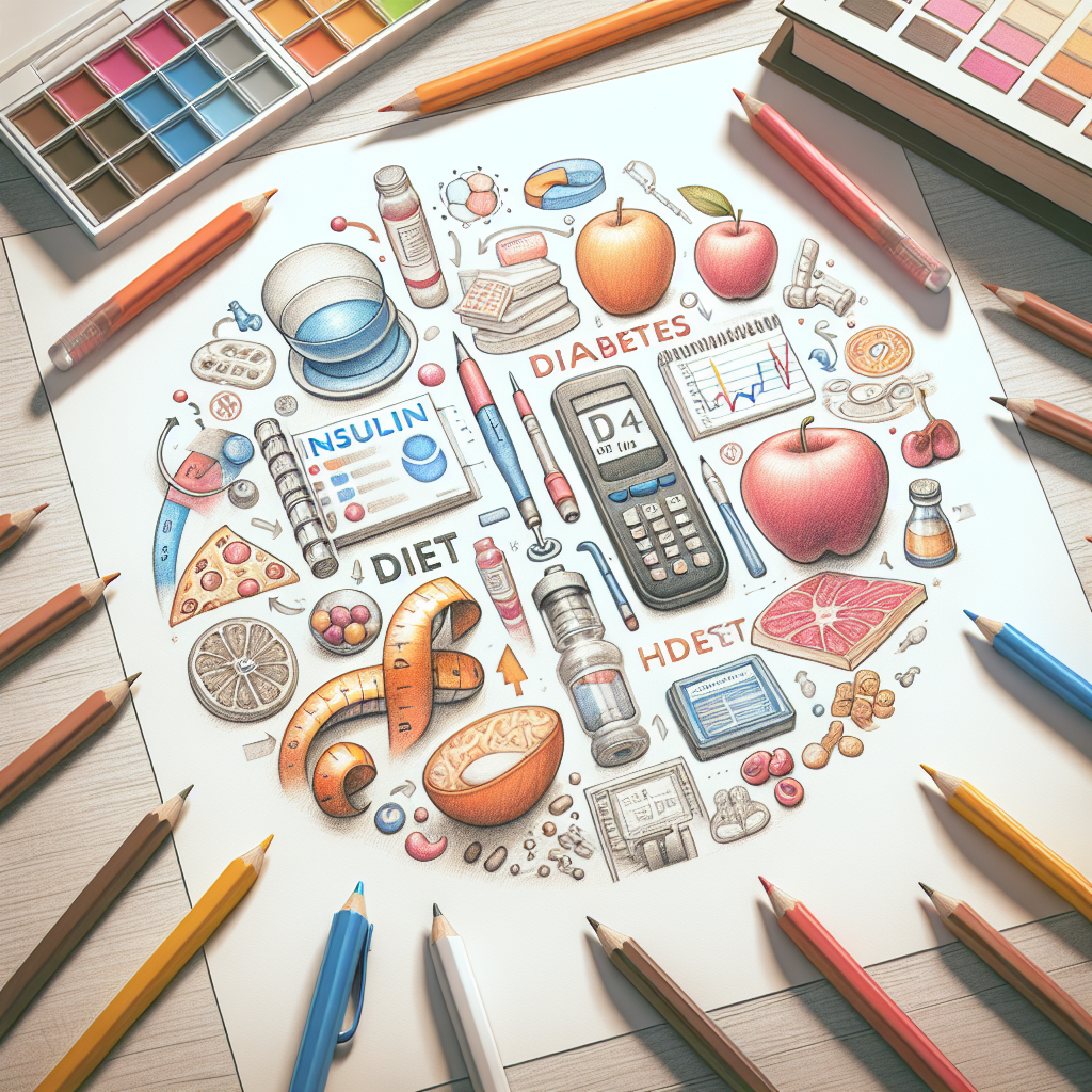 Pastelková ilustrace znázorňující téma: Zdraví a výživa