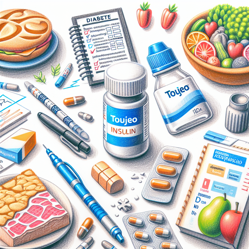 Pastelková ilustrace znázorňující téma: Diabetes