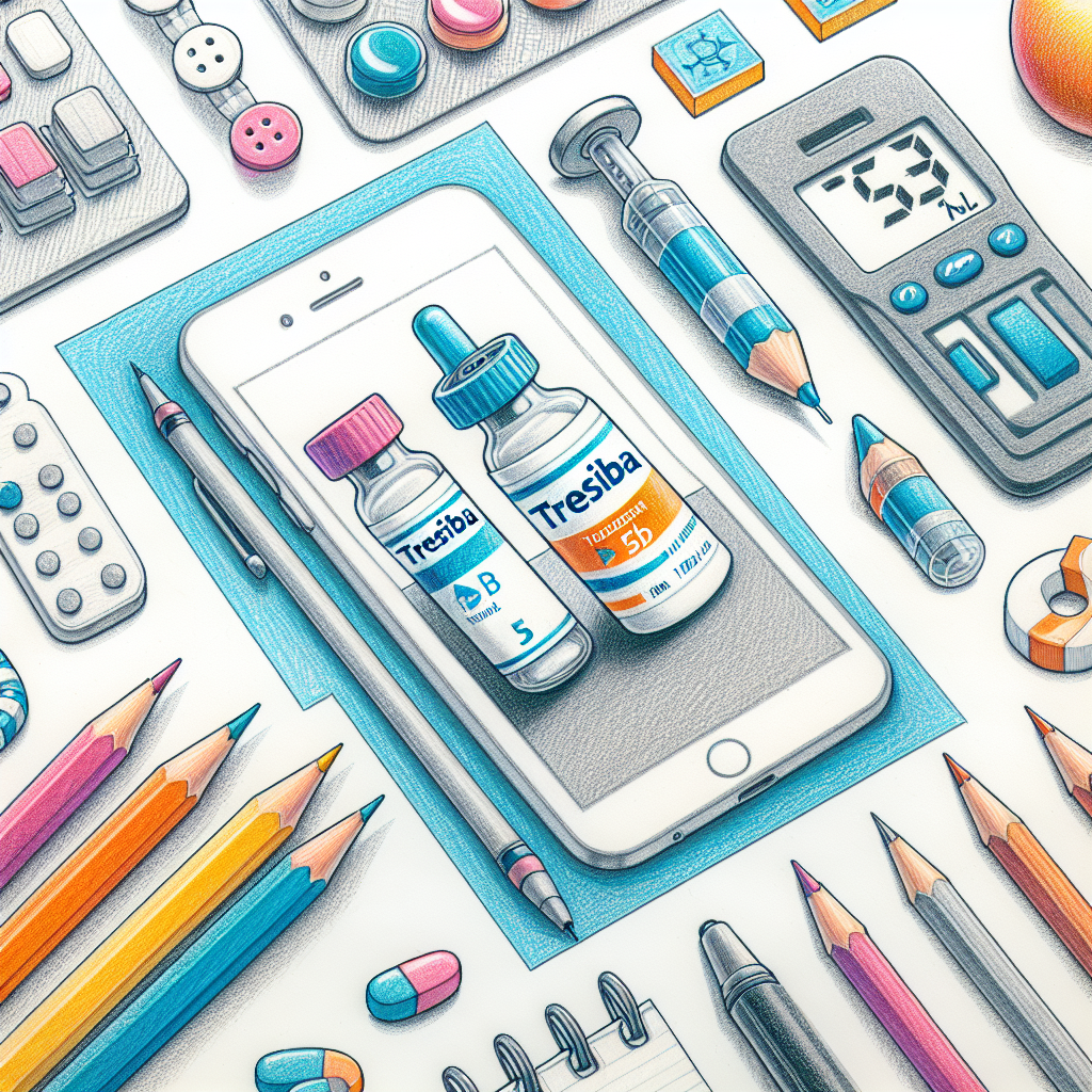 Pastelková ilustrace znázorňující téma: Léčba cukrovky