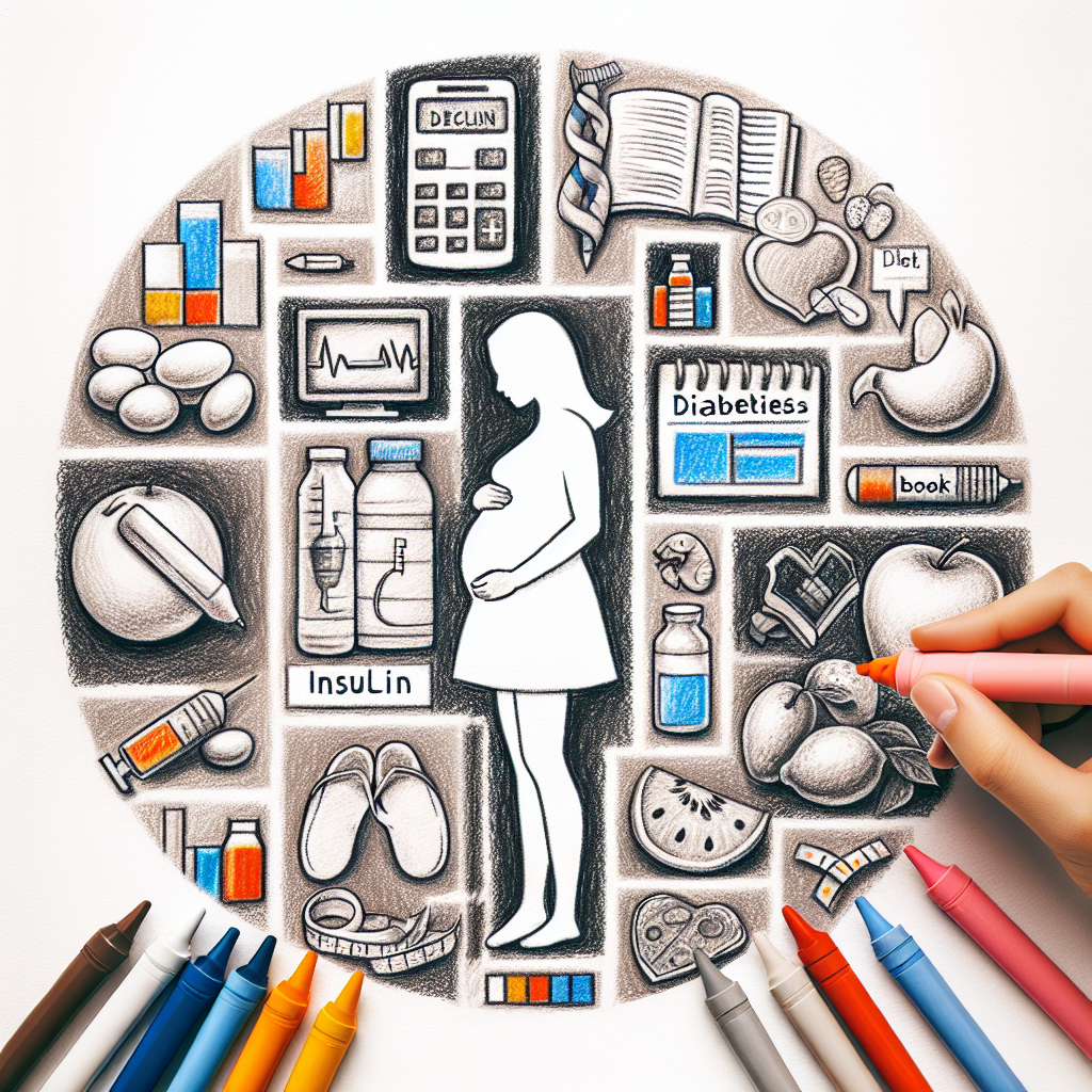 Pastelková ilustrace znázorňující téma: Zdraví během těhotenství