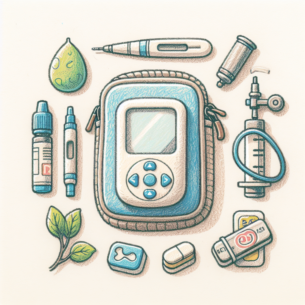 Pastelková ilustrace znázorňující téma: Zdraví a medicína