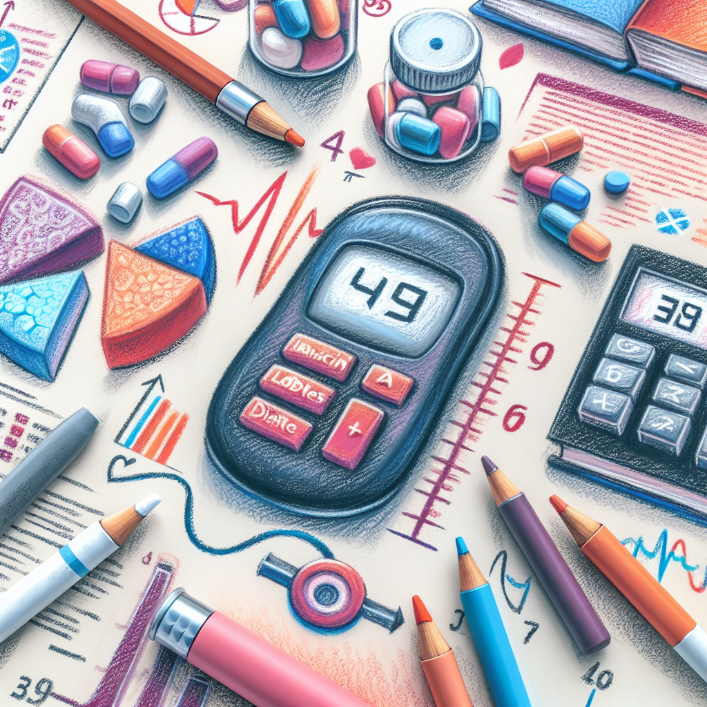 Pastelková ilustrace znázorňující téma: Zdraví a výživa