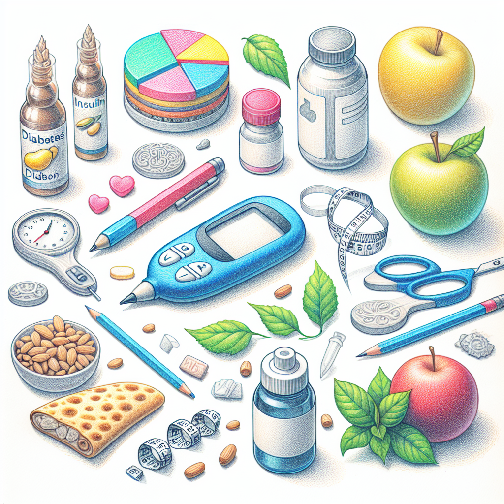 Pastelková ilustrace znázorňující téma: Cukrovka