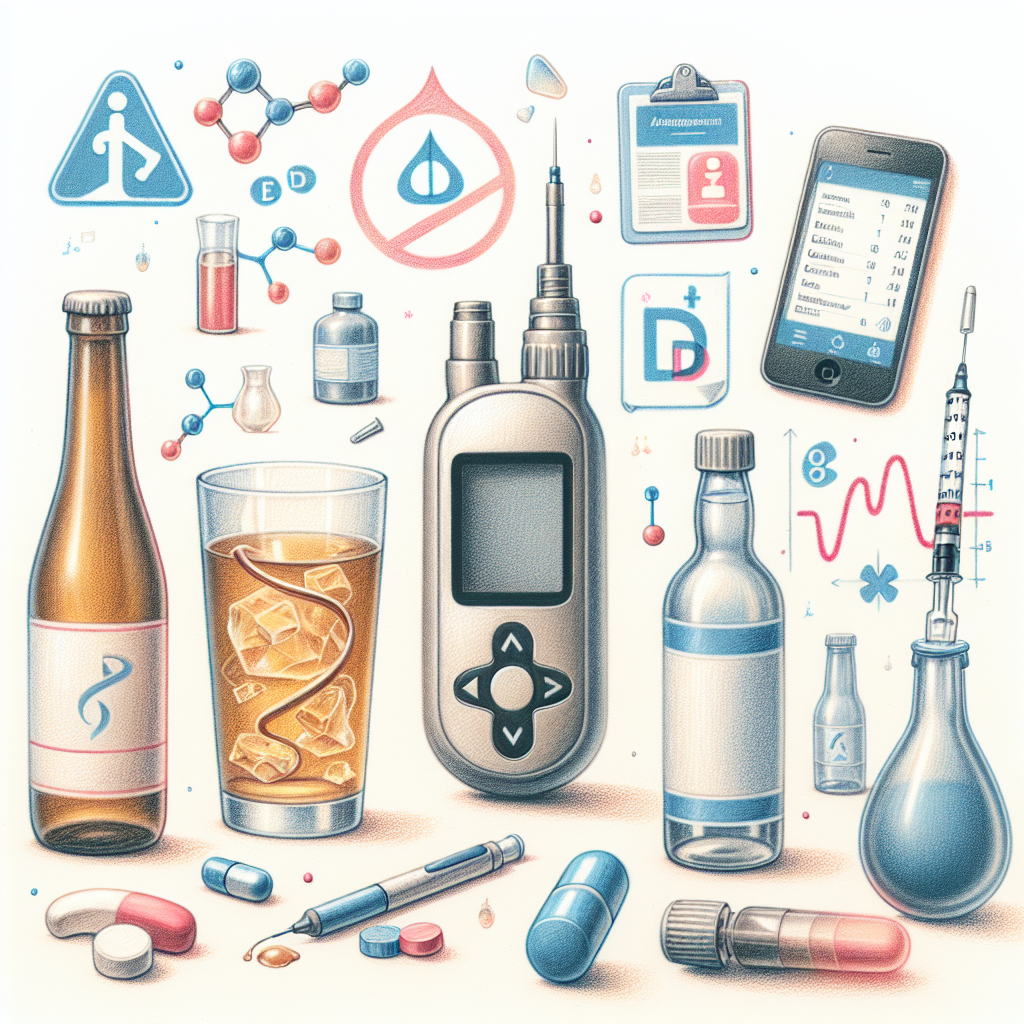 Pastelková ilustrace znázorňující téma: Diabetes a výživa