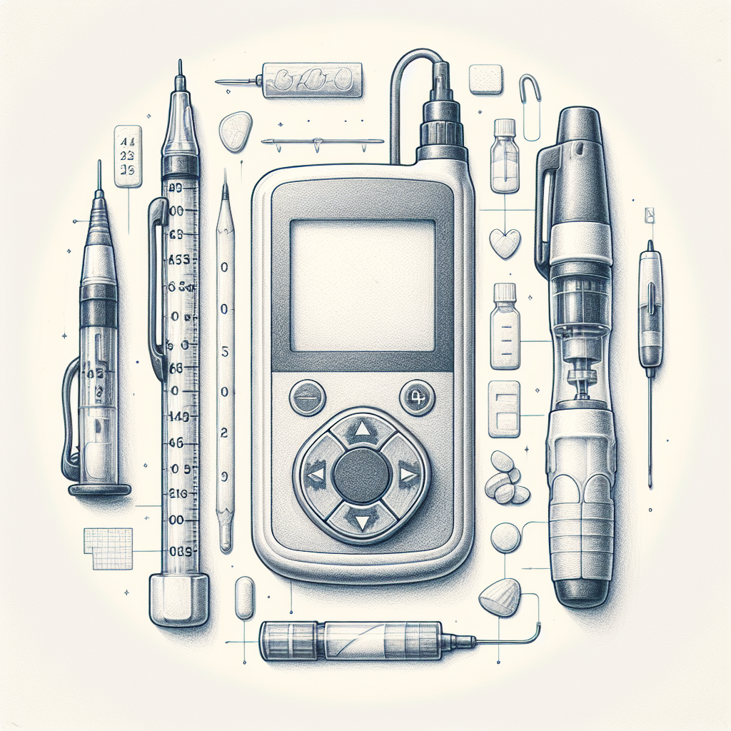 Pastelková ilustrace znázorňující téma: Diabetes