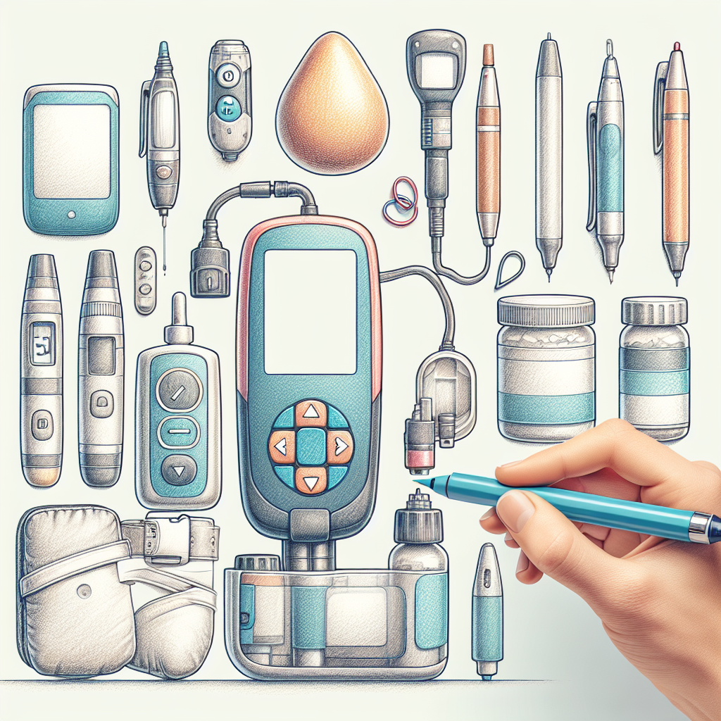 Pastelková ilustrace znázorňující téma: Diabetes