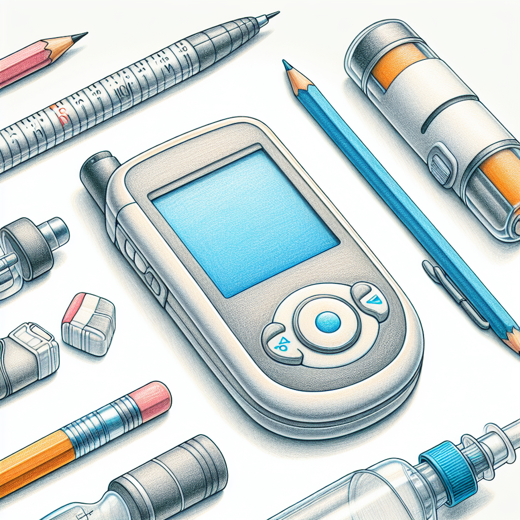 Pastelková ilustrace znázorňující téma: Diabetologie