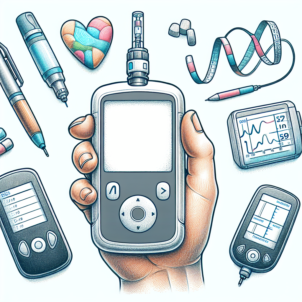 Pastelková ilustrace znázorňující téma: Diabetes