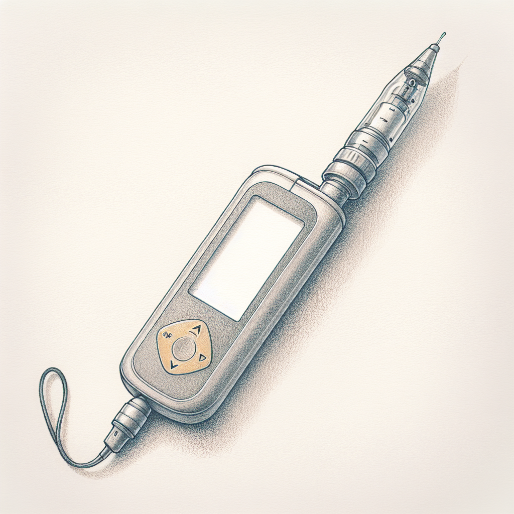 Pastelková ilustrace znázorňující téma: Diabetes