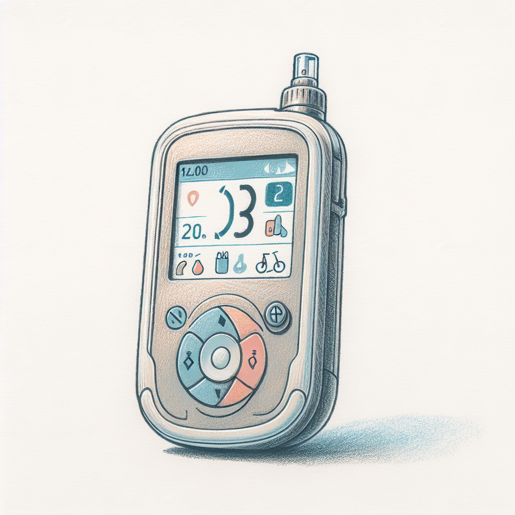 Pastelková ilustrace znázorňující téma: Diabetes