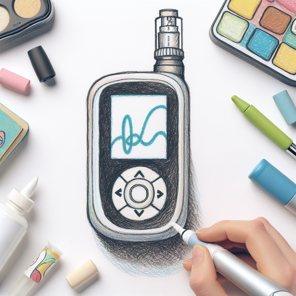 Pastelková ilustrace znázorňující téma: Diabetes a inzulin