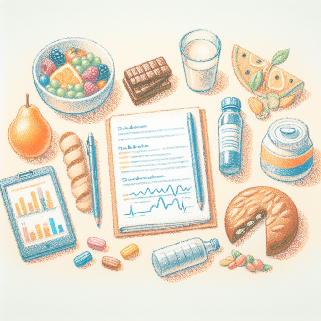 Pastelková ilustrace znázorňující téma: Zdravá výživa