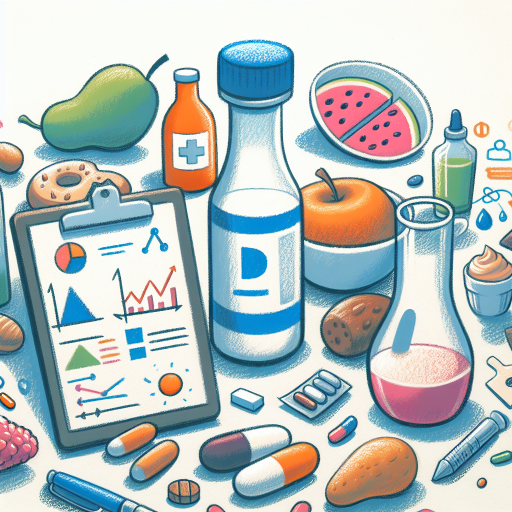 Pastelková ilustrace znázorňující téma: Výživa a zdraví