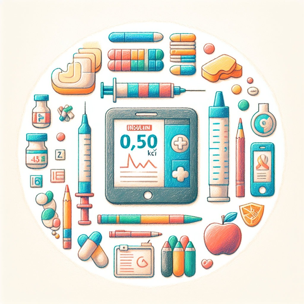 Pastelková ilustrace znázorňující téma: Diabetologie