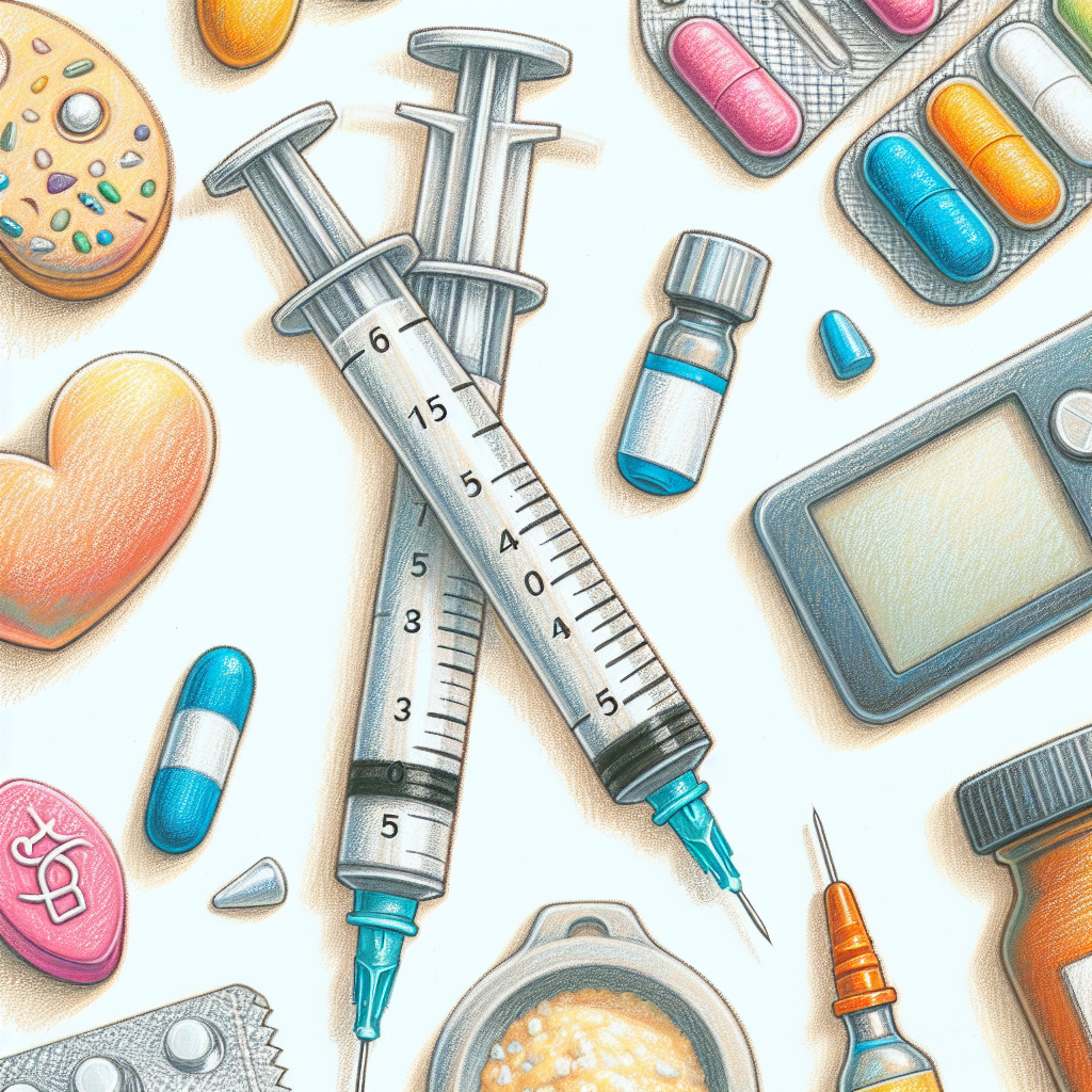 Pastelková ilustrace znázorňující téma: Cukrovka